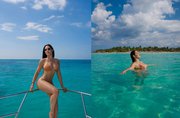 Isabelle Nogueira encanta fãs com cliques paradisíacos em Isla Mujeres, no México