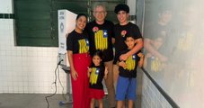 Deputado Tiago Vasconcelos vota em Teresina ao lado da família