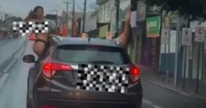 Motorista bêbado é preso após dirigir em zigue-zague com mulheres seminuas em MT