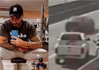 Motociclista é morto com tiro no peito após suposta briga de trânsito na BR-116; vídeo mostra crime