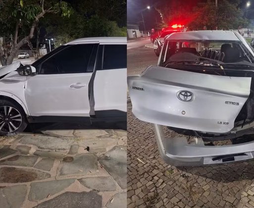 Motoristas e passageiro ficam feridos após acidente entre carros no PI
