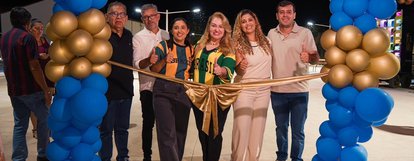 Simone Pereira participa da inauguração da praça da comunidade Boa Vista