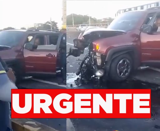 Vídeo: Grave acidente deixa carro destruído e motorista preso na Ponte JK, em Teresina