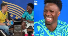 Vini Jr. em entrevista ao Domingão com Huck