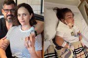 Aos 4 anos e com doença rara, filha de Juliano Cazarré é internada em UTI e esposa do ator faz apelo