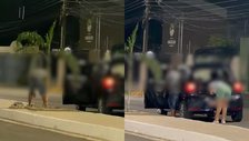 Casal é flagrado furtando blocos de concreto de obra pública em Parnaíba