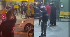 Confusão em pizzaria termina com tiros para o alto e motoboy agredido com capacete
