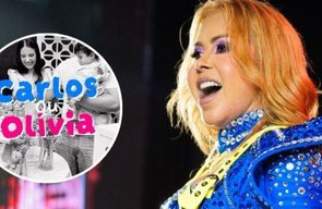 Joelma acerta sexo de novo neto em chá revelação