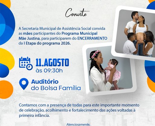 Programa Mãe Justina encerra primeira etapa de 2026 com momento de acolhimento e celebração em São Miguel do Tapuio