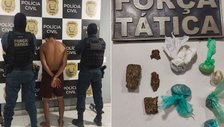 Suspeito é detido com porções de maconha após tentar fugir de abordagem em Esperantina